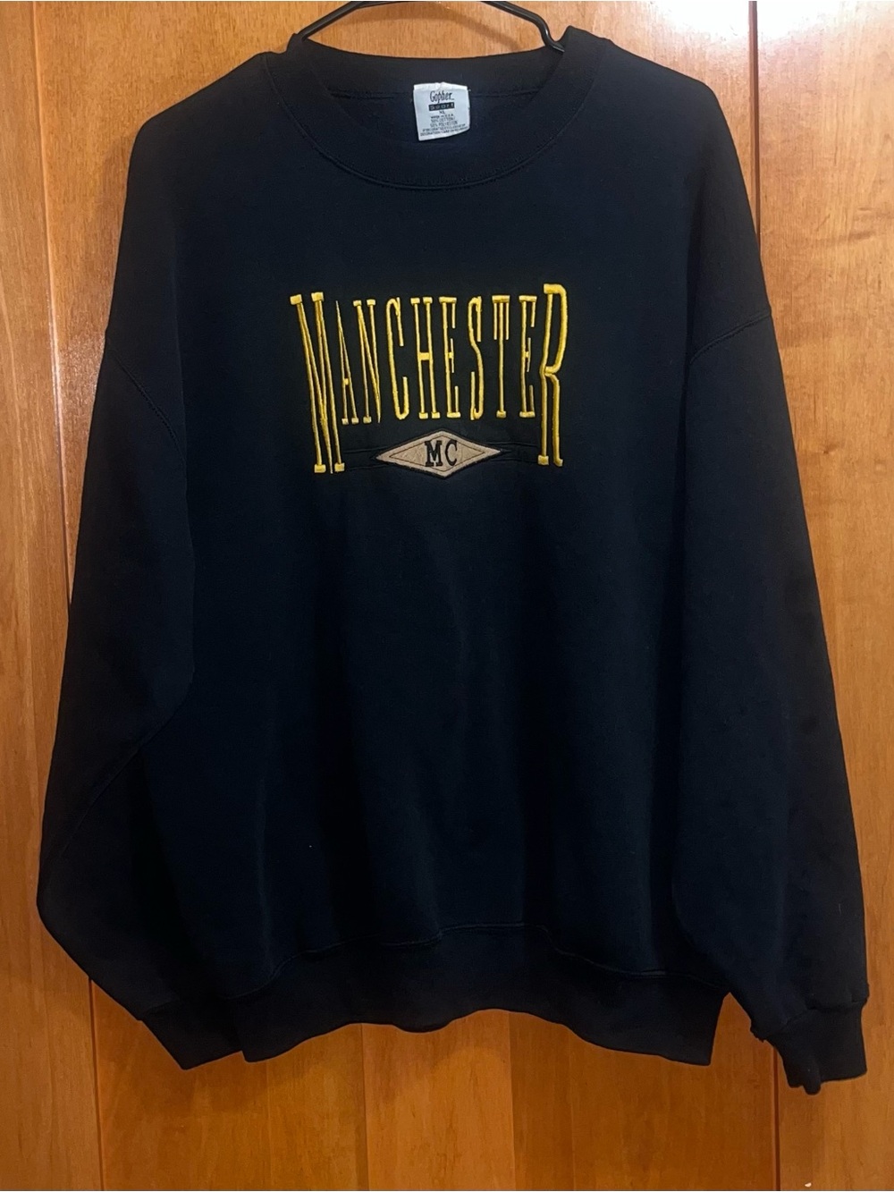 Vintage 90s Manchester College Crewneck Sweatshirt Gopher Sport Size XL Men’s